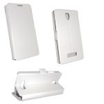 VOLTE-TEL ΘΗΚΗ LENOVO A2010 PU LEATHER BOOK-STAND WHITE