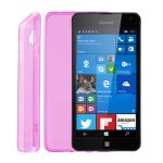 IDOL 1991 ΘΗΚΗ MICROSOFT LUMIA 650 5" ULTRA THIN TPU 0.3mm ΔΙΑΦΑΝΗ ΡΟΖ