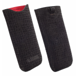 KRUSELL ΘΗΚΗ ΠΟΥΓΚΙ LEATHER VISBY BLACK L LONG