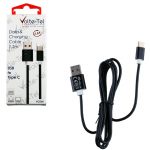 VOLTE-TEL TYPE C->USB 2.0 ALUMINIUM 2.5A ΦΟΡΤΙΣΗΣ-DATA 1.2m VCD06 BLACK