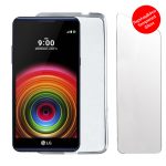 VOLTE-TEL COMBO LG X POWER K220 5.3" TEMPERED 0.30 + ΘΗΚΗ SLIMCOLOR WHITE