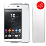 VOLTE-TEL COMBO SONY XPERIA C5 ULTRA E5506 6" TEMPERED 0.30 + ΘΗΚΗ SLIMCOLOR WHITE