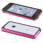 VOLTE-TEL ΘΗΚΗ IPHONE 5C BUMPER METAL BUTTON PINK-BLACK