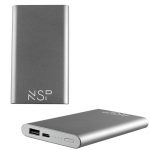 NSP-122C POWER BANK SLIM 12000mAh 2.4A TYPE C METAL BLACK