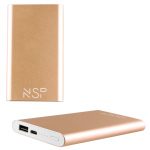 NSP-122C POWER BANK SLIM 12000mAh 2.4A TYPE C METAL GOLD