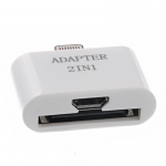 ΜΕΤΑΤΡΟΠΕΑΣ ΦΟΡΤΙΣΗ IPHONE 4/MICRO USB TO IPHONE 5/7 WHITE iOS10