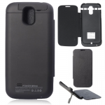 SAMSUNG S4 MINI EXTERNAL (BOOK CASE BATTERY+STAND) 3000mAh BLACK