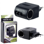 VOLTE-TEL ΑΝΤΑΠΤΟΡΑΣ ΜΕΤΑΤΡΟΠΕΑΣ MINI VTAD02 1000mA ΑΠΟ TRAVEL 220V ΣΕ ΑΥΤΟΚΙΝΗΤΟΥ 12/24V