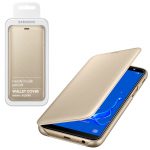 ΘΗΚΗ SAMSUNG J6 2018 J600 FLIP WALLET COVER EF-WJ600CFEGWW GOLD PACKING OR