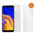 IDOL 1991 COMBO SAMSUNG J4 PLUS J415 6.0" TEMPERED 0.30mm  + ΘΗΚΗ  AIR SLIM WHITE