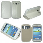 VOLTE-TEL ΘΗΚΗ SAMSUNG CORE I8260 ECO LEATHER - PU BOOK STAND WHITE