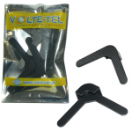 CLIP ΓΩΝΙΑΚΟ ΜΕ VELCRO ΓΙΑ ΣΥΓΚΡΑΤΗΣΗ ΣΕ ΘΗΚΕΣ TABLET 4 PCS BLACK