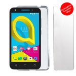 VOLTE-TEL COMBO ALCATEL U5 3G 4047 5.0" TEMPERED 0.30 + ΘΗΚΗ SLIMCOLOR WHITE