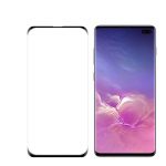 IDOL 1991 TEMPERED GLASS SAMSUNG S10 PLUS G975 6.4" 9H 0.30mm 3D EDGE SEMI CURVED FINGER UNLOCK BLACK