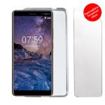 VOLTE-TEL COMBO NOKIA 7 PLUS 6.0" TEMPERED 0.30 + ΘΗΚΗ SLIMCOLOR AIR WHITE