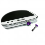 EARPHONE ANTI-DUST JACK PLUG 3.5mm DIAMOND PURPLE