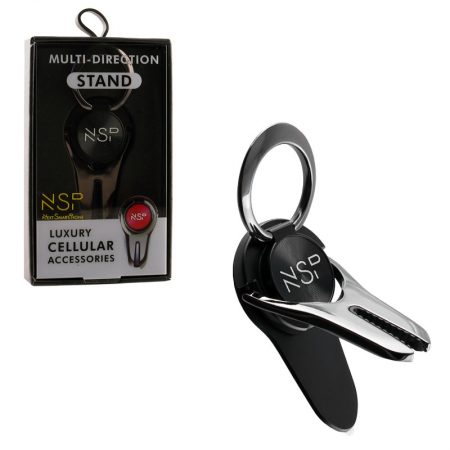 NSP ΒΑΣΗ-STAND ΚΙΝΗΤΟΥ ΜΕ ΔΑΧΤΥΛΙΔΙ ΠΕΡΙΣΤΡΕΦΟΜΕΝΗ 360 ΜΑΥΡΟ