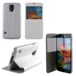VOLTE-TEL ΘΗΚΗ SAMSUNG S5 G900 HARD VIEW BOOK-STAND WHITE