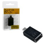 NSP ADAPTER HDMI 1.4 FEMALE  TO TYPE C 3.1 MALE 4K & DEX  BLACK
