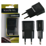 VOLTE-TEL USB TRAVEL CHARGER mini VTU15 1500mA BLACK