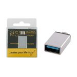 NSP ΜΕΤΑΤΡΟΠΕΑΣ USB 3.0 OTG 2.4A FEMALE ΣΕ MICRO USB MALE SILVER