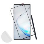 IDOL 1991 TEMPERED GLASS SAMSUNG NOTE 10 N970 6.28" 9H 0.30mm 3D FULL GLUE SEMI CURVED FINGER UNLOCK BLACK + SQUEEZY CARD
