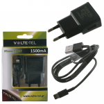 VOLTE-TEL LIGHTNING (ΦΟΡΤΙΣΗΣ-DATA VCD01+TRAVEL VTU15 1500mA) BLACK