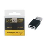 NSP ΜΕΤΑΤΡΟΠΕΑΣ LONG TYPE C FEMALE ΣΕ USB 3.1 MALE 3.5A BLACK