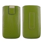 VOLTE-TEL ΘΗΚΗ ΠΟΥΓΚΙ SOFTCASE "S" LEATHER VELCRO LOOP GREEN XL NSP 2000DS