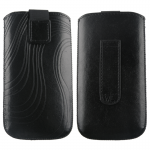 VOLTE-TEL ΘΗΚΗ ΠΟΥΓΚΙ SOFTCASE "S" LEATHER VELCRO LOOP BLACK XXL