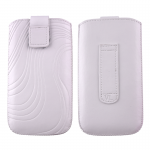 VOLTE-TEL ΘΗΚΗ ΠΟΥΓΚΙ SOFTCASE "S" LEATHER VELCRO LOOP WHITE XXL
