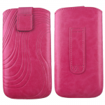 VOLTE-TEL ΘΗΚΗ ΠΟΥΓΚΙ SOFTCASE "S" LEATHER VELCRO LOOP PINK XXL
