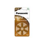 PANASONIC ΜΠΑΤΑΡΙΕΣ ΑΚΟΥΣΤΙΚΩΝ ΒΑΡΗΚΟΪΑΣ ZA312/PR312 1.4V 125mAh 6/BLISTER