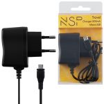 TRAVEL NSP 1850 MICRO USB 500mA 0.8M BLACK OR