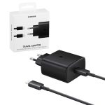 TRAVEL SAMSUNG EP-TA845XBEGWW TYPE C 5V 3A/9V 2.77A/20V 2.25A 45W FAST CHARGE+USB DATA TYPE C TO TYPE C BLACK PACKING OR