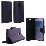 VOLTE-TEL ΘΗΚΗ SAMSUNG S5 MINI G800F LINE LEATHER-TPU BOOK STAND BLACK