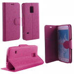 VOLTE-TEL ΘΗΚΗ SAMSUNG S5 MINI G800F LINE LEATHER-TPU BOOK STAND PINK