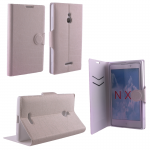 VOLTE-TEL ΘΗΚΗ NOKIA XL RM-1030 LINE LEATHER-TPU BOOK STAND WHITE