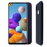 VOLTE-TEL ΘΗΚΗ SAMSUNG A21s A217 6.5" SILICON TPU CAMERA GUARD BLUE