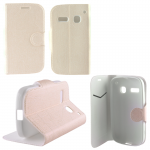 VOLTE-TEL ΘΗΚΗ ALCATEL POP C3 4033 LINE LEATHER-TPU BOOK STAND WHITE