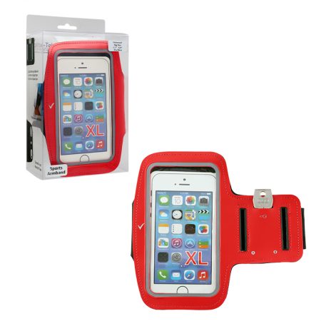 VOLTE-TEL ΘΗΚΗ SPORTS ARMBAND LUMINUS UNIVERSAL BIG SIZE 5.7"-6.9" 45x18cm RED