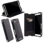 KRUSELL ΘΗΚΗ SONY T2 ULTRA LEATHER FLIPCOVER STAND KIRUNA BLACK