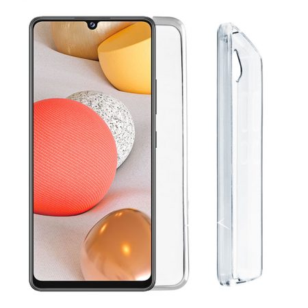 VOLTE-TEL ΘΗΚΗ SAMSUNG A42 5G A426 6.6" SLIMCOLOR AIR TPU CAMERA GUARD ΔΙΑΦΑΝΗ