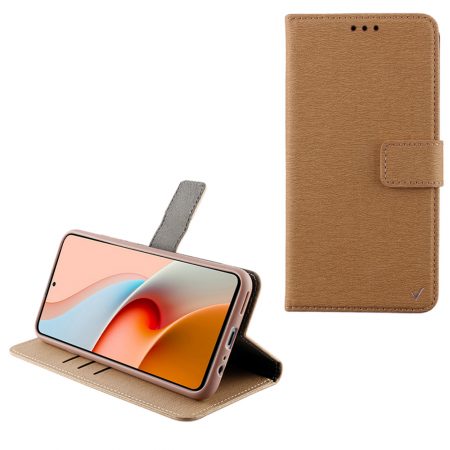 VOLTE-TEL ΘΗΚΗ XIAOMI REDMI NOTE 9 PRO 5G 6.67" ALLURE MAGNET BOOK STAND CLIP GOLD