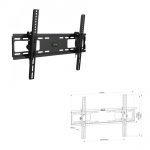 BRACKET ΒΑΣΗ ΤΗΛΕΟΡΑΣΗΣ TV 37"-70" LCD6040 MAX VESA 600X400 45 KG ΚΛΙΣΗ ± 15 ΜΟΙΡΕΣ