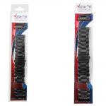 VOLTE-TEL ΛΟΥΡΑΚΙ ΡΟΛΟΓΙΟΥ ΑΝΟΞΕΙΔΩΤΟ ΑΤΣΑΛΙ UNIVERSAL 22mm 3 BALL BLACK