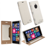 KRUSELL ΘΗΚΗ NOKIA LUMIA 830 LEATHER MALMO FLIPCOVER STAND WHITE