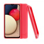 VOLTE-TEL ΘΗΚΗ SAMSUNG A02s A025 6.5" CARBON RUGGED CAMERA PROTECTIVE RED