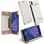 KRUSELL ΘΗΚΗ SONY XPERIA Z3 LEATHER MALMO FLIPCOVER STAND WHITE