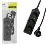 LIME ΠΟΛΥΠΡΙΖΟ 3 ΣΟΥΚΟ LS-3B 16A ΜΕ ΠΑΙΔΙΚΗ ΠΡΟΣΤΑΣΙΑ (3x1.0mm) 1.0m ΜΑΥΡΟ